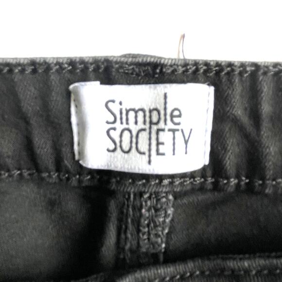 SIMPLE SOCIETY SIZE 13 BLACK JEANS - Picture 3 of 5